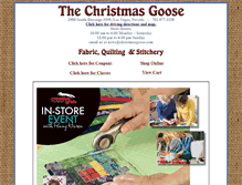 Tablet Screenshot of christmasgoose.com